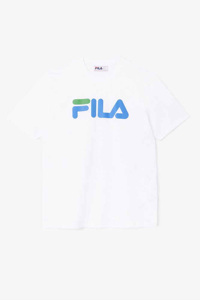 Fila Eagle White T-Shirt Mens - NZ 61509-EZBI